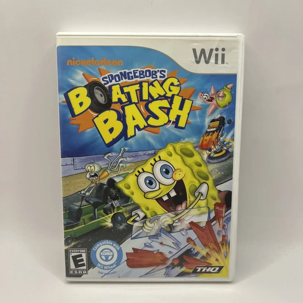 SpongeBob's Boating Bash Nintendo Wii 2010 Complete Manual